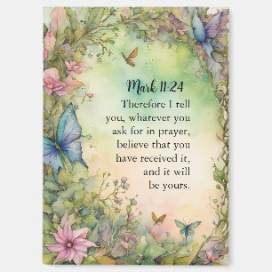 Marcus 11:24 Christelijke Waterverf Afbeelding Magneet