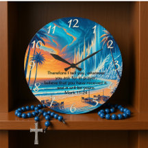 Marcus 11:24 Vreedzame reflectie van de zonsonderg