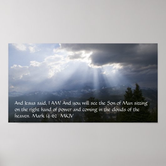 Marcus 14:62 poster (Voorkant)