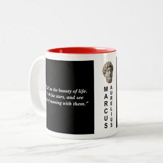 Marcus Aurelius Aangepaste Quote Stoïsche Filosofi Tweekleurige Koffiemok