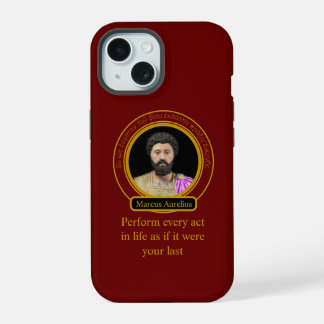 Marcus Aurelius' acteerwerk iPhone 15 Hoesje