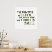 Marcus Aurelius Antoninus Quote Poster (Keuken)