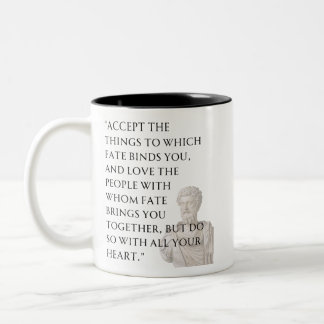 Marcus Aurelius Citatemok Tweekleurige Koffiemok