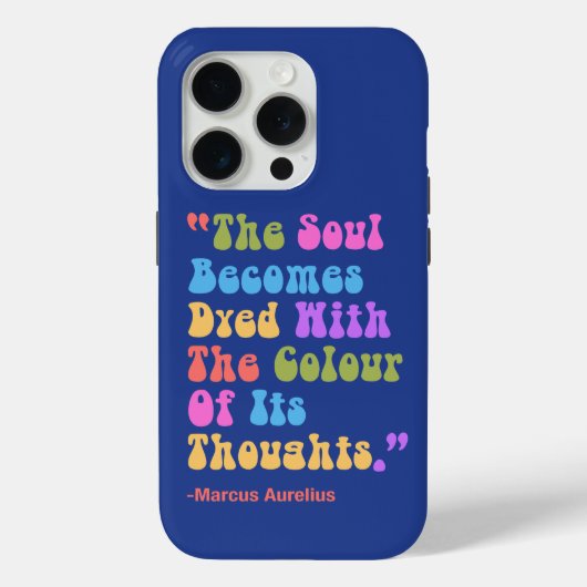 Marcus Aurelius Gedachten Kleur Onze Ziel Case-Mate iPhone Case (Achterkant)