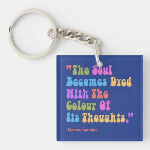 Marcus Aurelius Gedachten Kleur Onze Ziel Sleutelhanger
