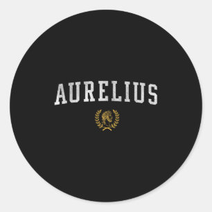 Marcus Aurelius - Meditaties Fan Sports Look Shir Ronde Sticker
