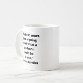 Marcus Aurelius mok koffie (Voorkant links)