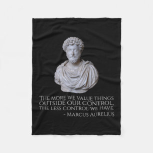 Marcus Aurelius - Motivatie stoïcisme Fleece Deken