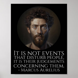 Marcus Aurelius - Oude Romeinse stoïcijnse filosof Poster