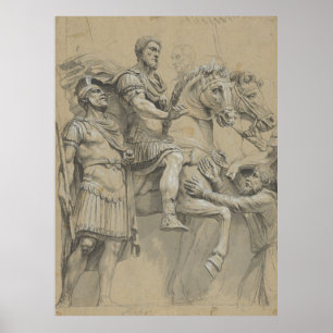 Marcus Aurelius over Horseback Illustratie Poster