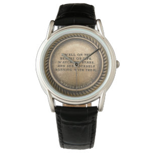 Marcus Aurelius Quote Dwell over de schoonheid van Horloge