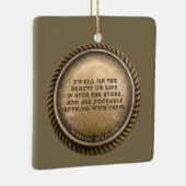 Marcus Aurelius Quote Dwell over de schoonheid van Keramisch Ornament (Rechts)
