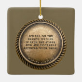 Marcus Aurelius Quote Dwell over de schoonheid van Keramisch Ornament (Achterkant)