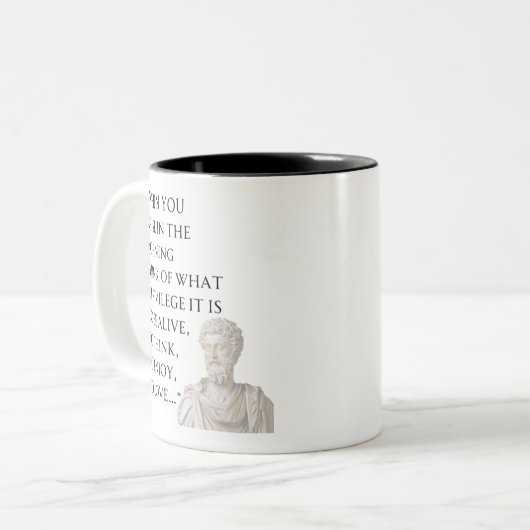 Marcus Aurelius Quote Mug (Devant gauche)