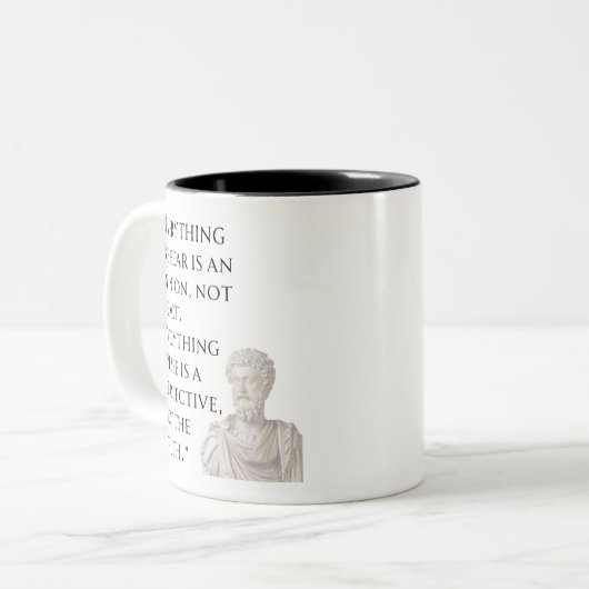Marcus Aurelius Quote Mug (Devant gauche)
