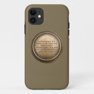 Marcus Aurelius Quote Opinionated Coin iPhone 11 Hoesje