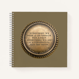 Marcus Aurelius Quote Opinionated Coin Notitieboek