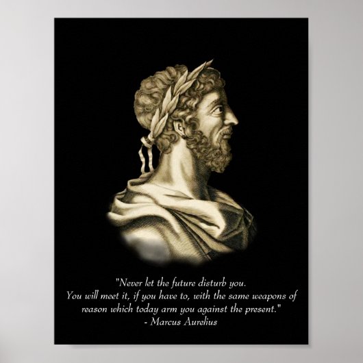 Marcus Aurelius Quote Poster (Voorkant)