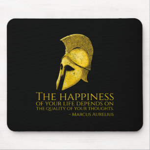 Marcus Aurelius Stoic Quote over geluk - Roman Ph Muismat