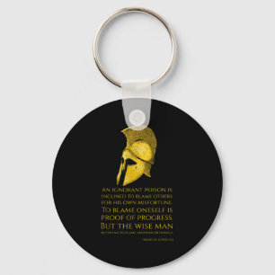 Marcus Aurelius Stoïcijns Filosofie Quote - Roman  Sleutelhanger