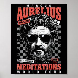 Marcus Aurelius Stoïcijns filosoof citeert Motivat Poster