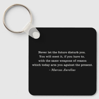 Marcus Aurelius Toekomst Stoïcisme Quote Sleutelhanger