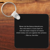 Marcus Aurelius Toekomst Stoïcisme Quote Sleutelhanger (Voorkant)