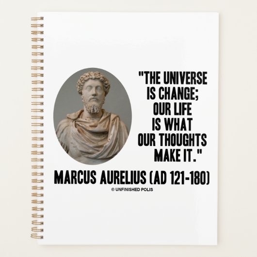 Marcus Aurelius Universum Life Thoughts Qte Planner (Voorkant)