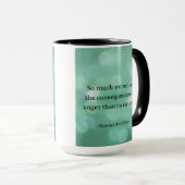 Marcus Aurelius: Verover woede en vind innerlijke  Mok (Voorkant rechts)