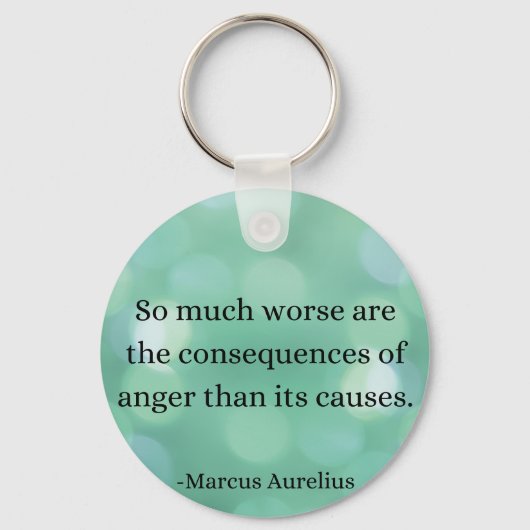 Marcus Aurelius: Verover woede en vind innerlijke  Sleutelhanger (Voorkant)