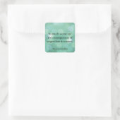 Marcus Aurelius: Verover woede en vind innerlijke  Vierkante Sticker (Tas)