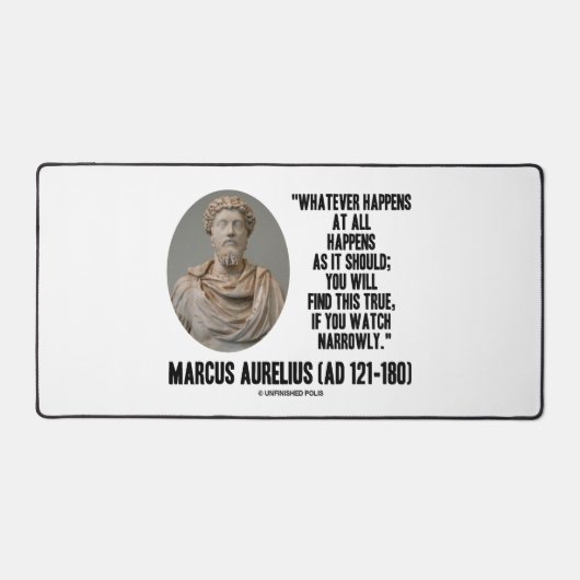 Marcus Aurelius wat er ook gebeurt Bureaumat (Voorkant)