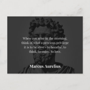 Marcus Aurelius's Ochtendreflectie Briefkaart