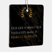 Marcus Aurelius's Waarheid: Het leven vormgeven Keramisch Ornament (Rechts)