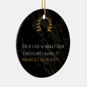 Marcus Aurelius's Waarheid: Het leven vormgeven Keramisch Ornament (Rechts)