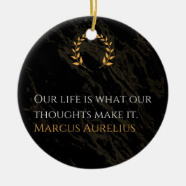 Marcus Aurelius's Waarheid: Het leven vormgeven Keramisch Ornament
