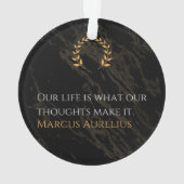 Marcus Aurelius's Waarheid: Het leven vormgeven Ornament (achterkant)
