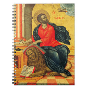 Marcus de Evangelist orthodoxe icoon Notitieboek
