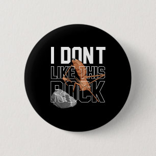 Marcus De Worm Ik Hou Niet Van Deze Rots Grappige Ronde Button 5,7 Cm