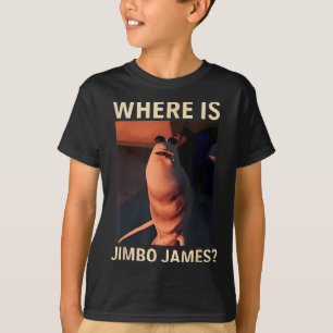 Marcus De Worm Waar Is Jimbo James Grappige Meme T-shirt