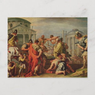 Marcus Furius Camillus en Brennus Briefkaart
