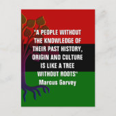 Marcus Garvey TREE SANS RACINE Carte postale (Devant)