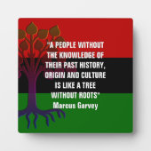 Marcus Garvey TREE ZONDER ROOTS Fotoplaat (Voorkant)
