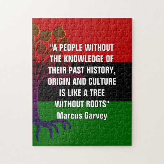 Marcus Garvey TREE ZONDER ROOTS Legpuzzel (Verticaal)