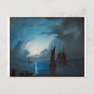Marcus Larson hav-i-mansken-1848.natuur waterboot Briefkaart