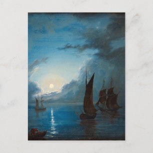Marcus Larson hav-i-mansken-1848.water boot natuur Briefkaart