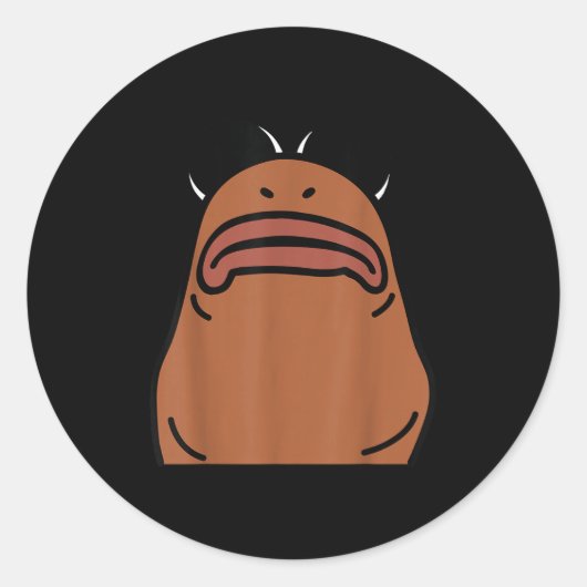 Marcus The Worm Halloween Costume Ronde Sticker (Voorkant)