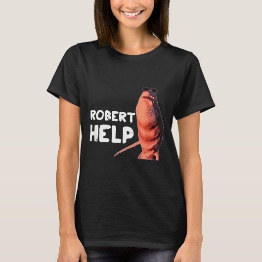 Marcus The Worm Meme Funny Graphics Vrchat Robert  T-shirt (Voorkant)