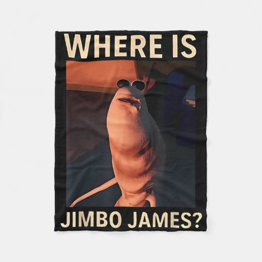 Marcus The Worm Waar Is Jimbo James Grappige Meme Fleece Deken (Voorkant)