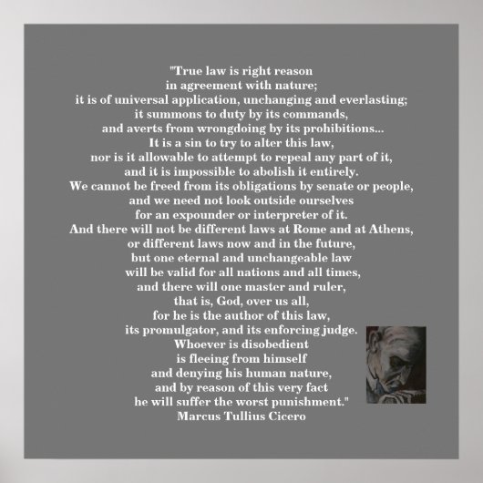 Marcus Tullius Cicero POSTER (Devant)